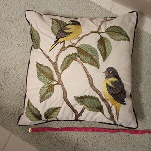 18 inch Chickadee throw pillow